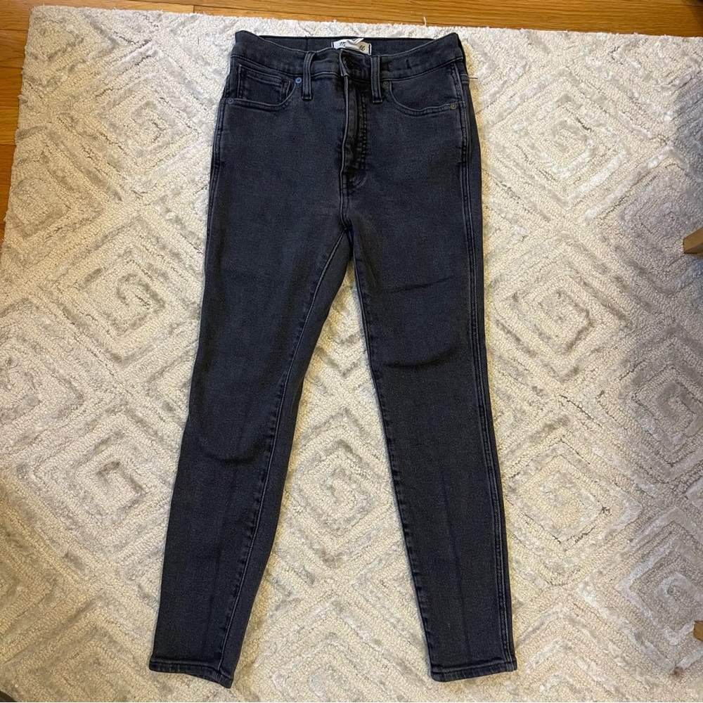 Madewell Black Skinny 10” High Rise Jeans